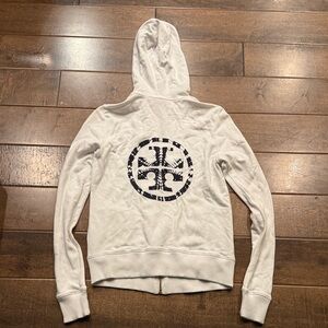 Tory Burch zip up jacket Hoodie with Logo
